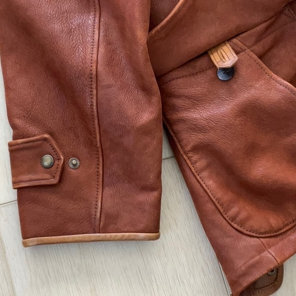 Orvis heavy leather jacket, mens large, size 40, like new - Picture 8 of 9